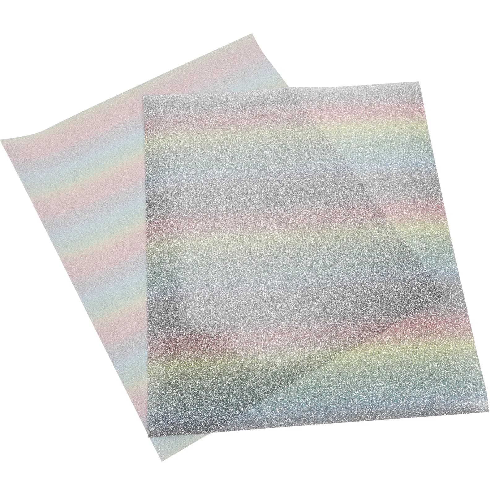 2 Pcs Clothing Heat Transfer Film for T-shirts Safe DIY Vinyl Crafts HTV Fabric Clothes
