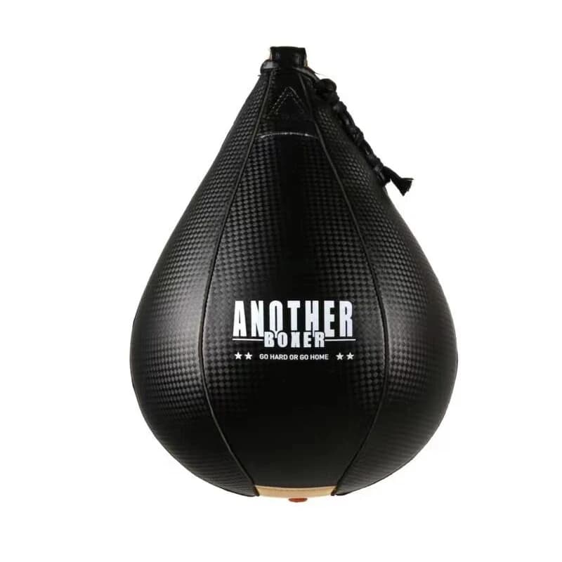 Leather Hanging Boxing Speed Punching Ball MMA Muay Thai Kickboxing Speed Bag Home Gym Fitness Exercise Reaction Training Ball