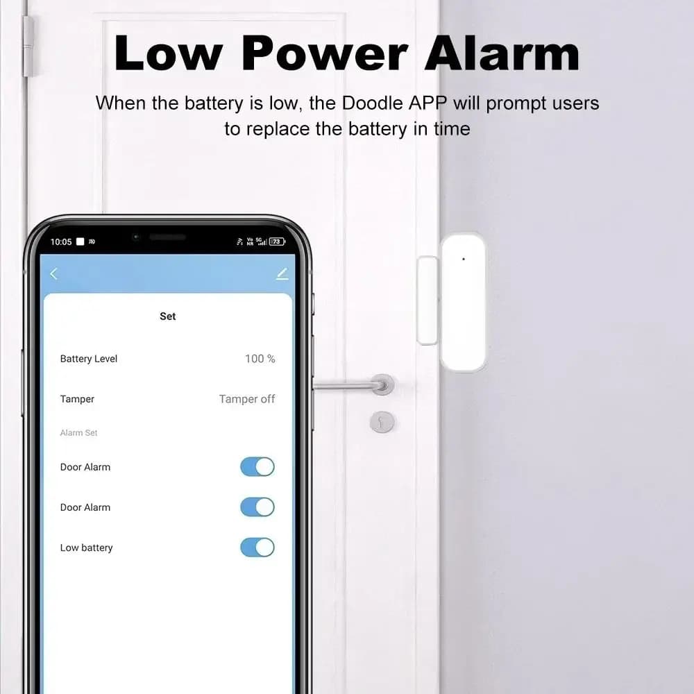 Security Protection Zigbee Door Sensor Open Closed Status Wireless Sensor Window Contact Sensor Magnetic Sensor