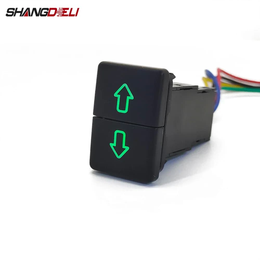 Interruttore della luce a LED a doppia chiave per auto accensione e spegnimento pulsante freccia verso il basso utilizzato per accessori Toyota Hilux RAV4 Land Cruiser Lc200