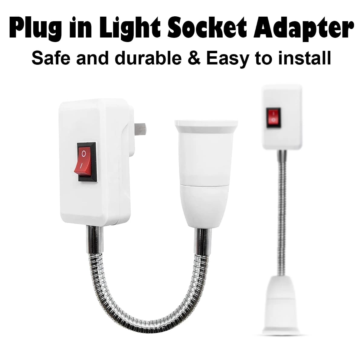 Tavolo pieghevole E27 Supporto Della Lampada Con Interruttore Base Della Lampadina Eu/Us/Uk Adattatore Della Luce Presa Tipo Della Vite Parete 360 Gradi Scrivania Flessibile