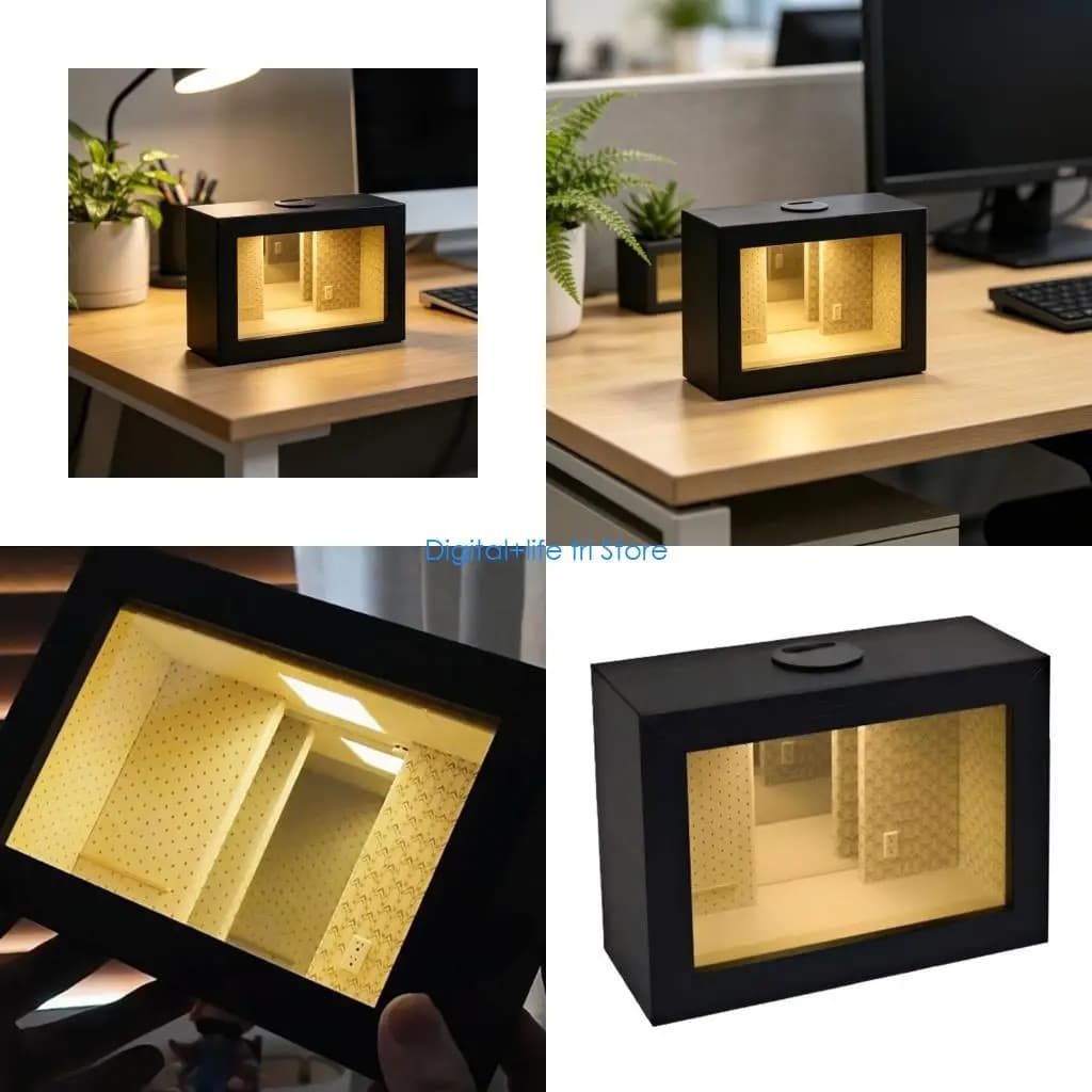 E06D Small Digital Photo Frame for Desk Shelf and Bedside Decoration Accent
