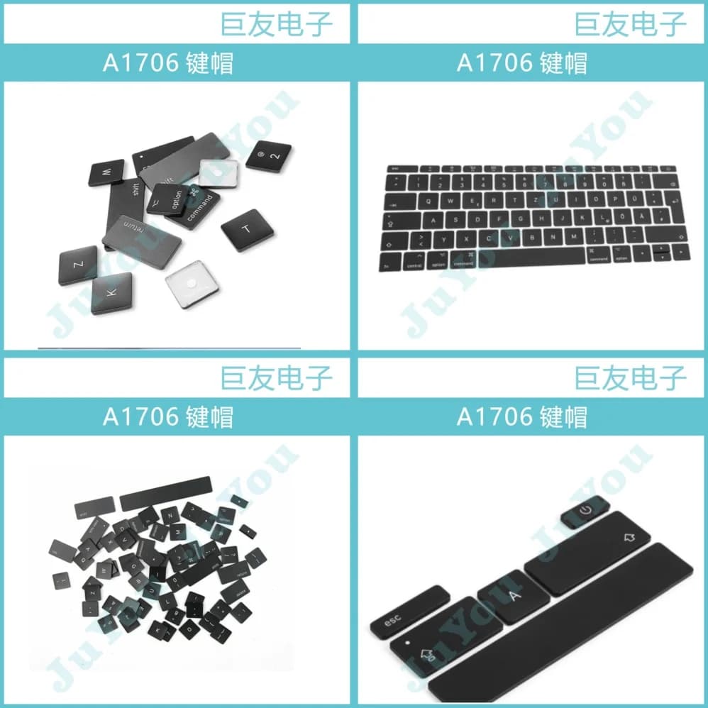 Set di Tasti di Ricambio per Tastiera MacBook Pro A1706 con Estrattore e Staffa di Montaggio per Accessori Laptop