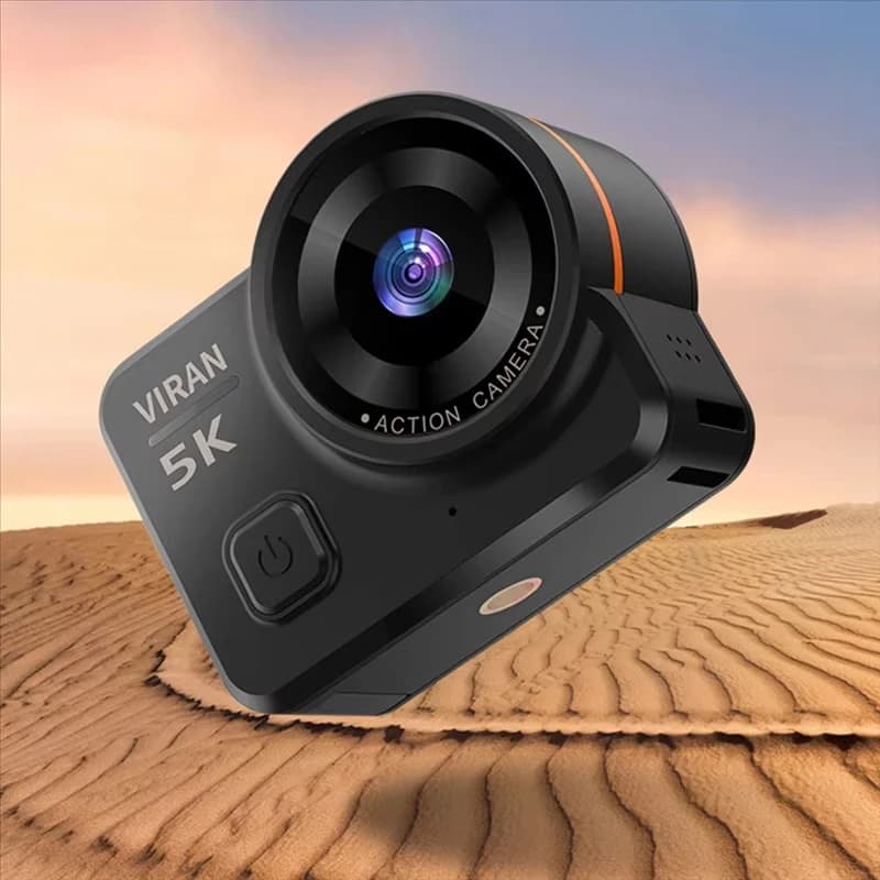 Mini Camera HD 5K -Wide Angle Anti-shake Riding Recorder,2.0'' Touch screen CMOS Imaging Sensor,Waterproof Camera for motorcycle