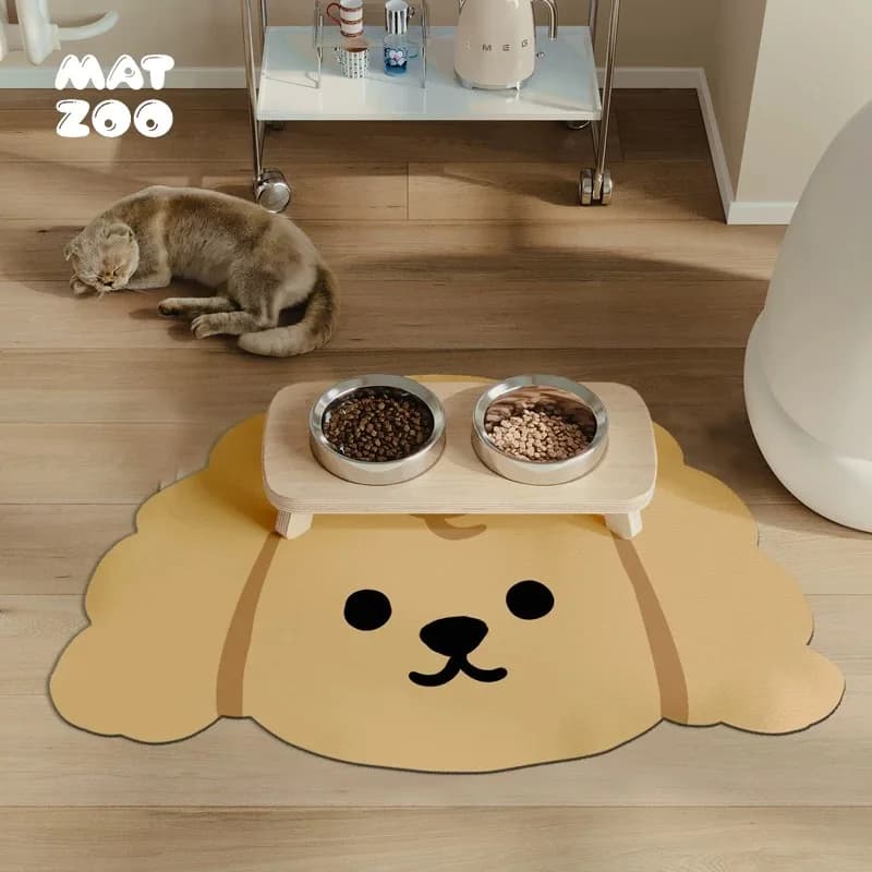 VIKAMA Pet Mat Irregular shape Pet racks Non-slip waterproof carpet Easy to clean house decorating