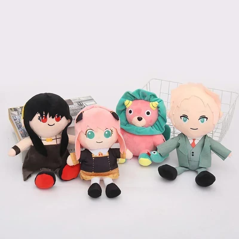 SPY×FAMILY Anime Figure Anya Yor Loid Forger Plush Toy Kawaii Cartoon Stuffed Animal Cosplay Pillow Room Decoration Gift