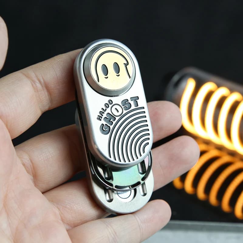 Fantasma Diapason EDC Card Pusher Lega di zirconio Fidget Slider Ufficio Giocattoli antistress Agitarsi Giocattoli per regalo per adulti