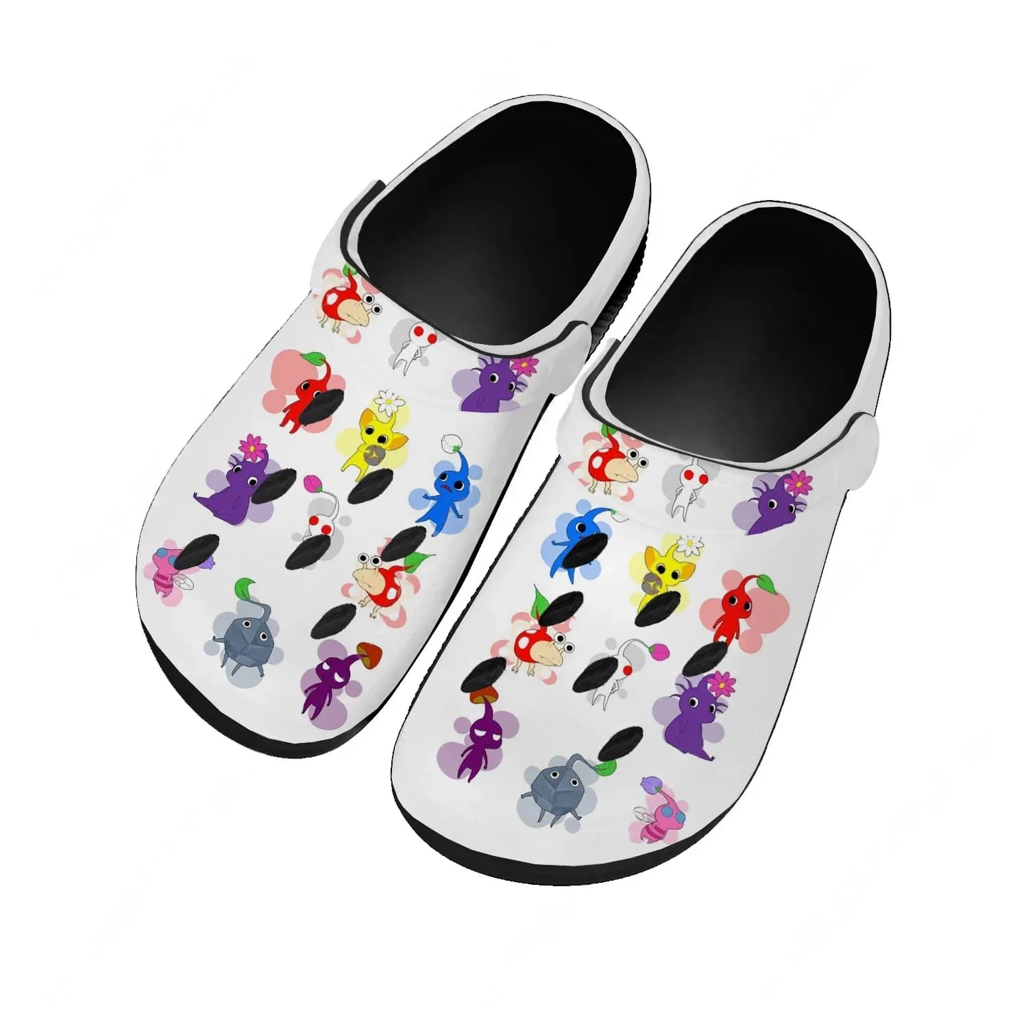 Sandali Personalizzati Pikmin per Donna e Ragazza, Scarpe da Acqua alla Moda, Ciabatte Traspiranti e Comode per Giardino e Spiaggia