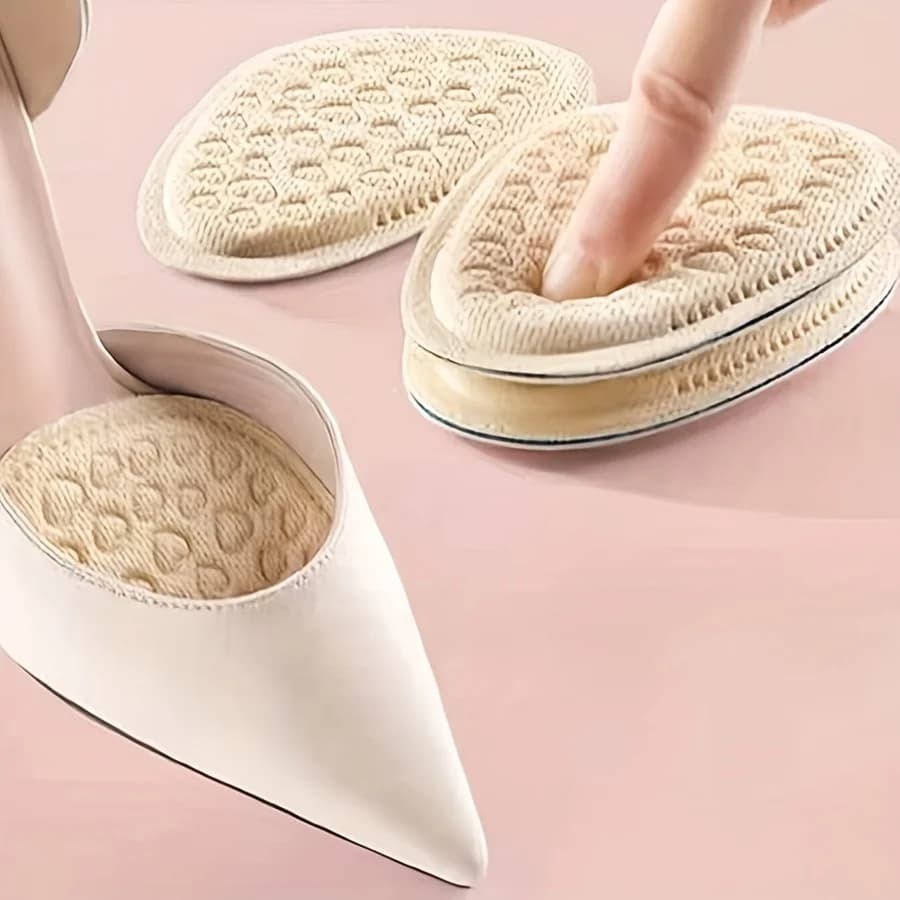 8 cuscinetti morbidi per l'avampiede per scarpe col tacco alto, mezze solette antiscivolo, comodi cuscini per l'avampiede per la cura dei piedi
