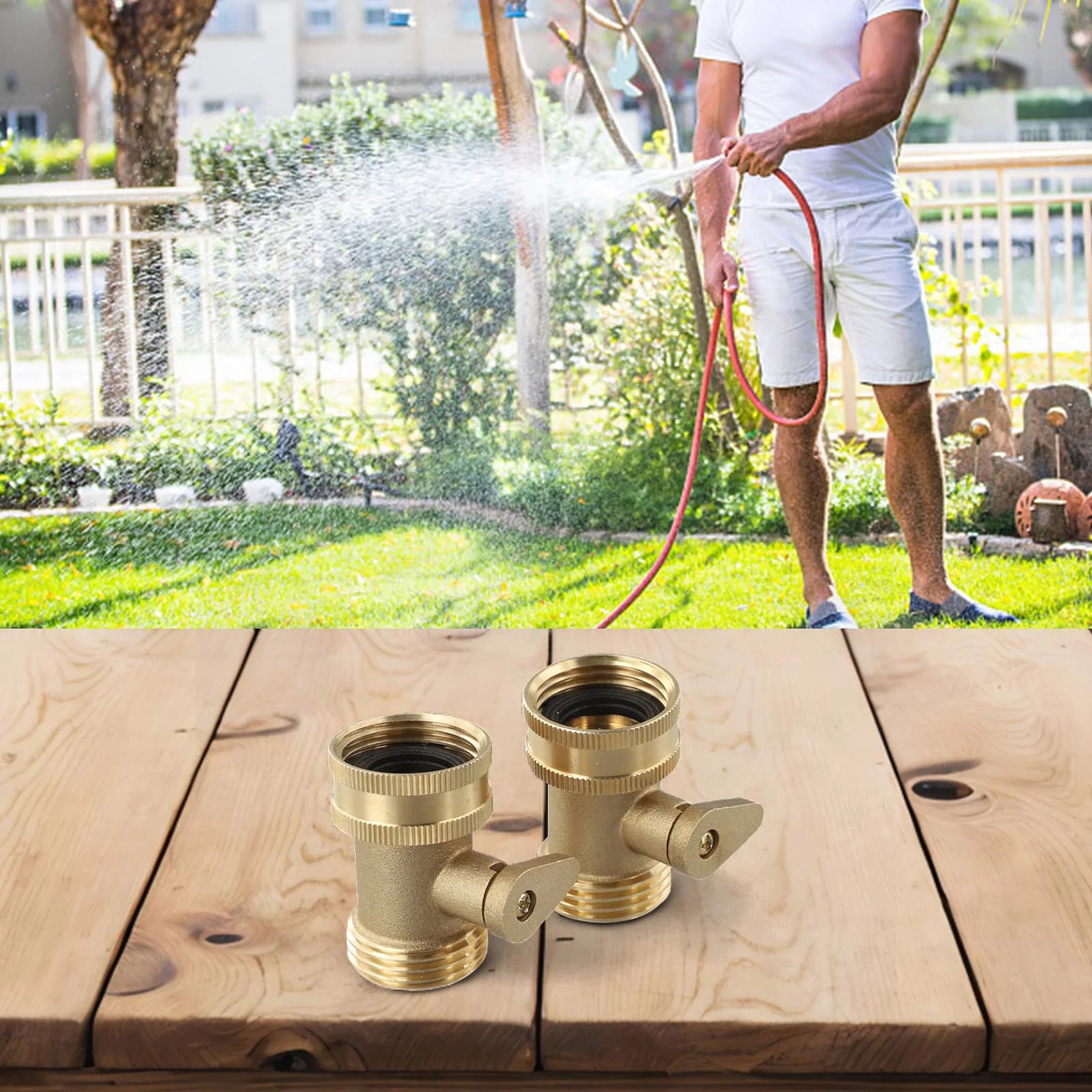 Valvola di chiusura per tubo da 7,2*4,5*5,5 cm, compatibile con il connettore per tubo da giardino, strumento per irrigazione che migliora l'efficienza del giardinaggio