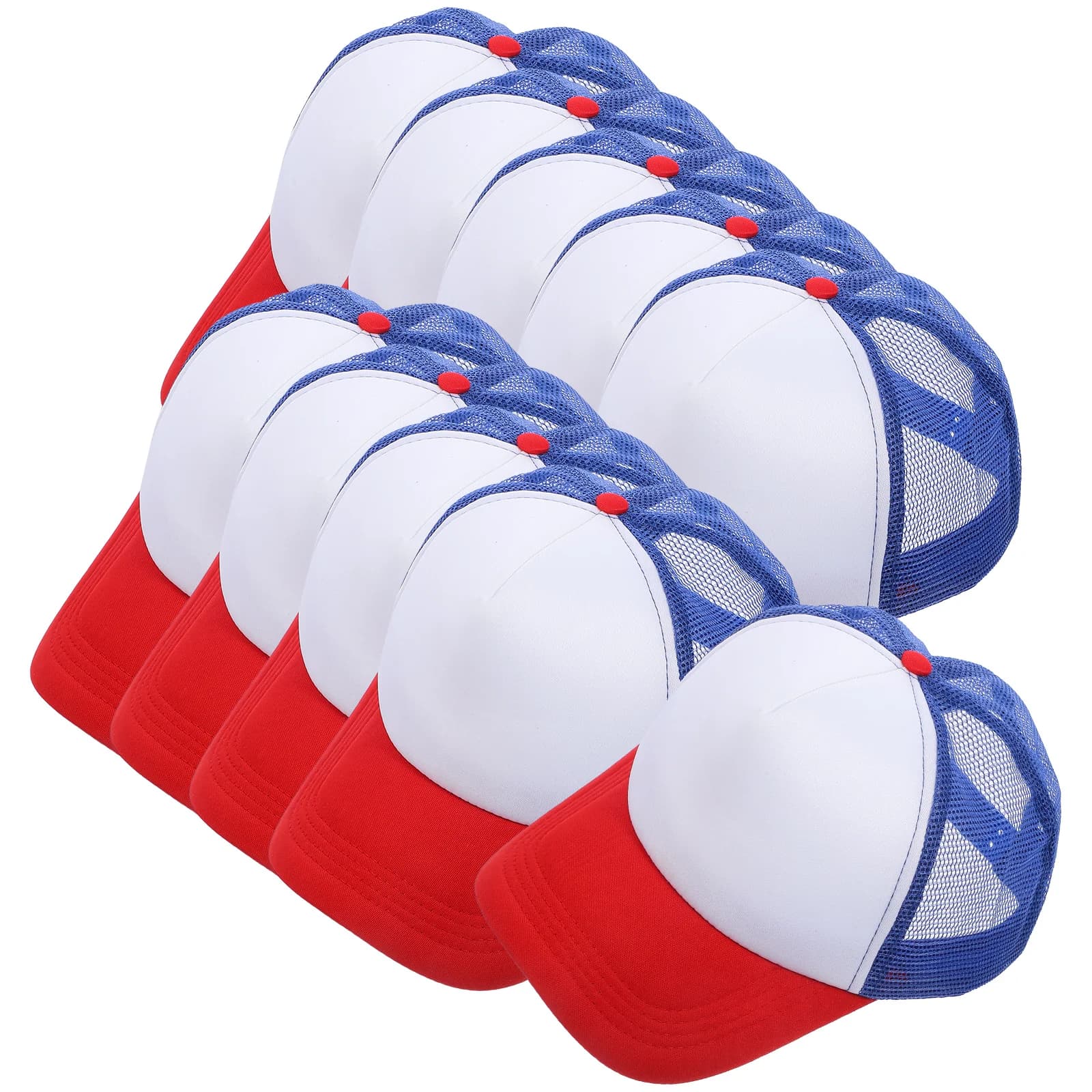10 pezzi cappello da pilota berretto da Baseball sublimato uomo donna cappelli spugna sublimazione vuoto