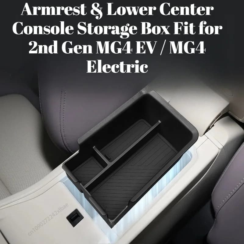 Organizer per bracciolo compatibile con MG4 EV di 2a generazione (2022-2026) - Scatola portaoggetti per console centrale auto, durevole e resistente