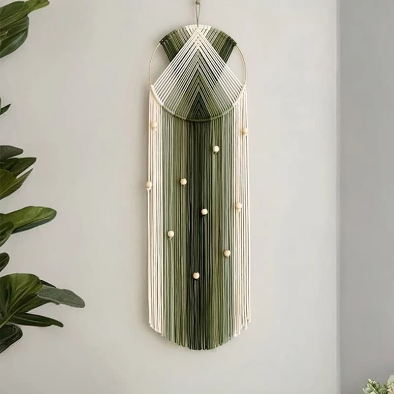 Handwoven Dreamcatcher Wall Hanging Decorative Tapestry Living Room Soft Home Decor Cotton Modern Simplicity Tree of Life