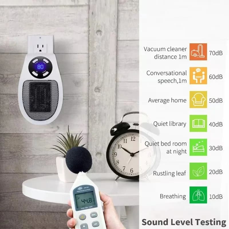 Riscaldatore elettrico ecologico con presa a muro Riscaldatore d'ambiente con riscaldatore portatile a basso rumore ad alta efficienza energetica per uso interno