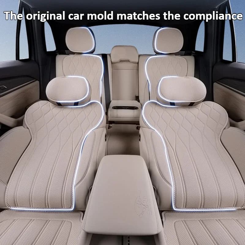 For Geely Monjaro KX11 Xingyue L Car Seat Covers Four-Season Breathable Full Car Seat Cushion Leather Seat Protector Accessories