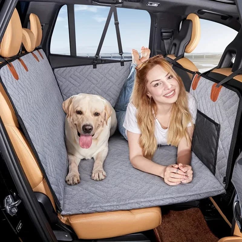 Coprisedile per cani Coprisedile per auto per animali domestici, Coprisedile impermeabile per animali domestici Amaca Coprisedili posteriori morbidi e durevoli antiscivolo antigraffio