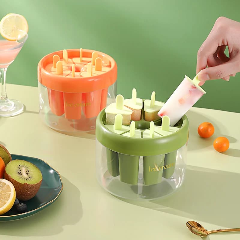 Gianxi Stampo per gelato Stampo per bastoncini per gelato in silicone per uso alimentare Strumento fai da te fatto in casa Griglia per bastoncini per gelato