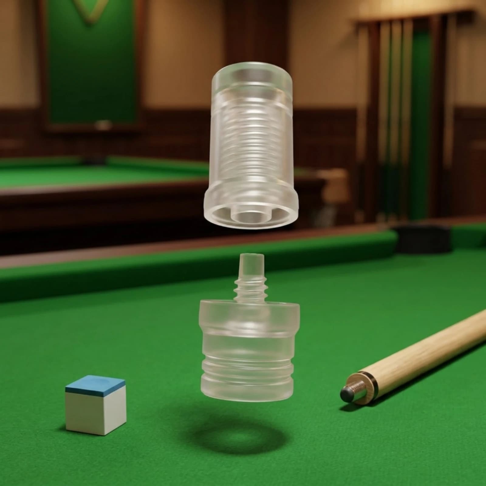 Billiard Cue Joint Protector Clear Plastic Pool Cue Joint Protector Sports Accessory Secure Fit Sleek Surface