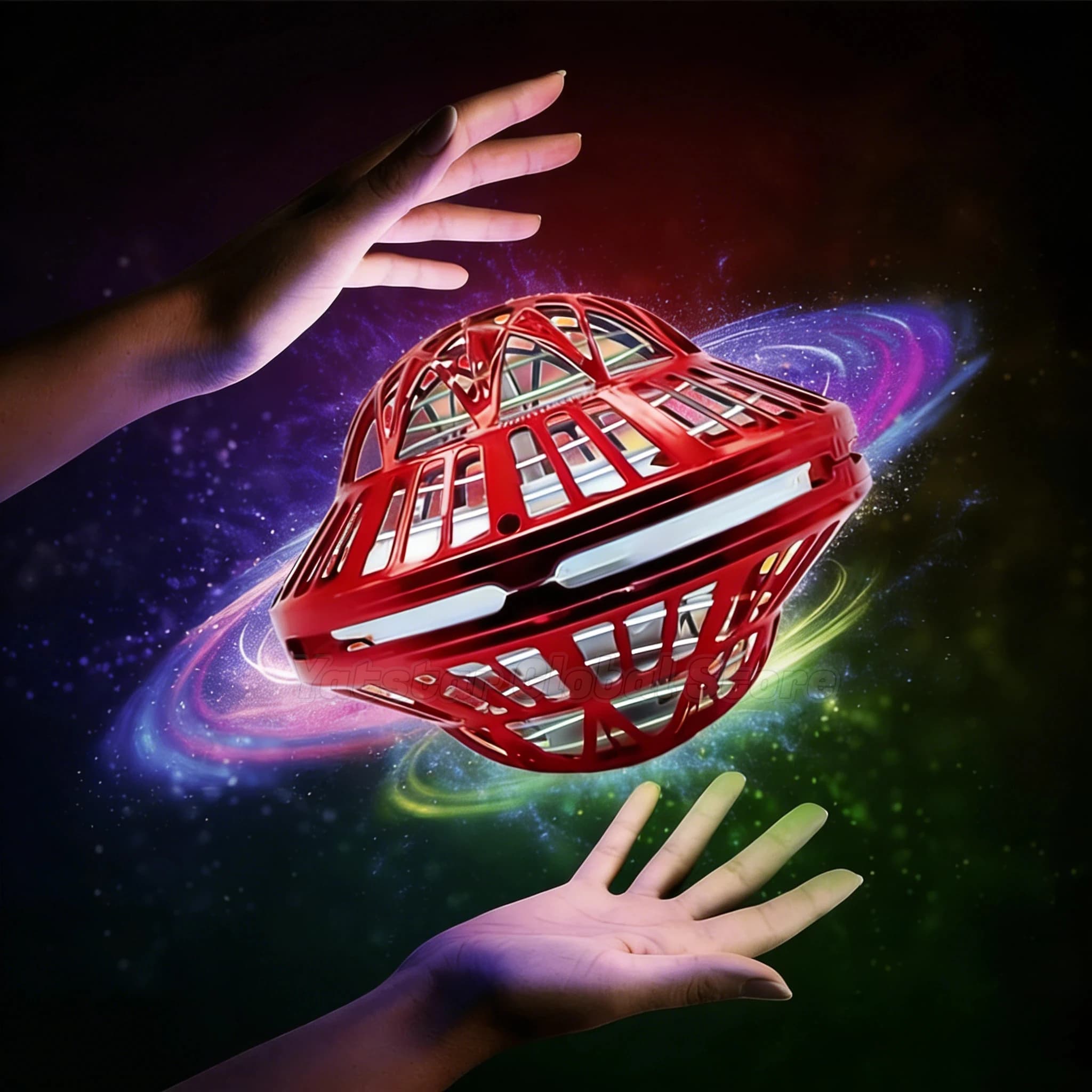 Flying Orb Boomerang Ball – Drone Volante Magico con LED 360 ° Giocattoli Rotanti per Bambini, Regali di Natale e Compleanno