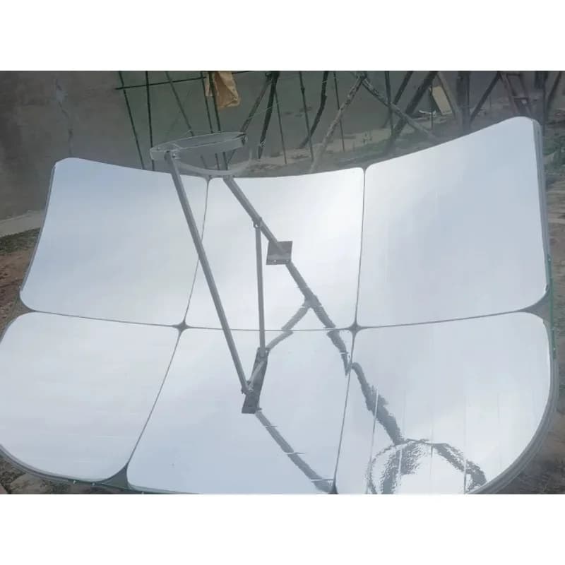 Portable Solar Cooker for Camping, Off-Axis Parabolic Concentrated Hot Spot Stove, High Efficiency Outdoor Boiling