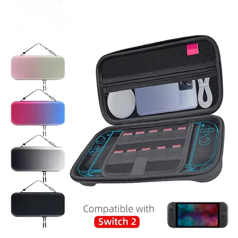 Custodia da viaggio rigida per Switch 2 - Custodia protettiva portatile con custodia per console e accessori