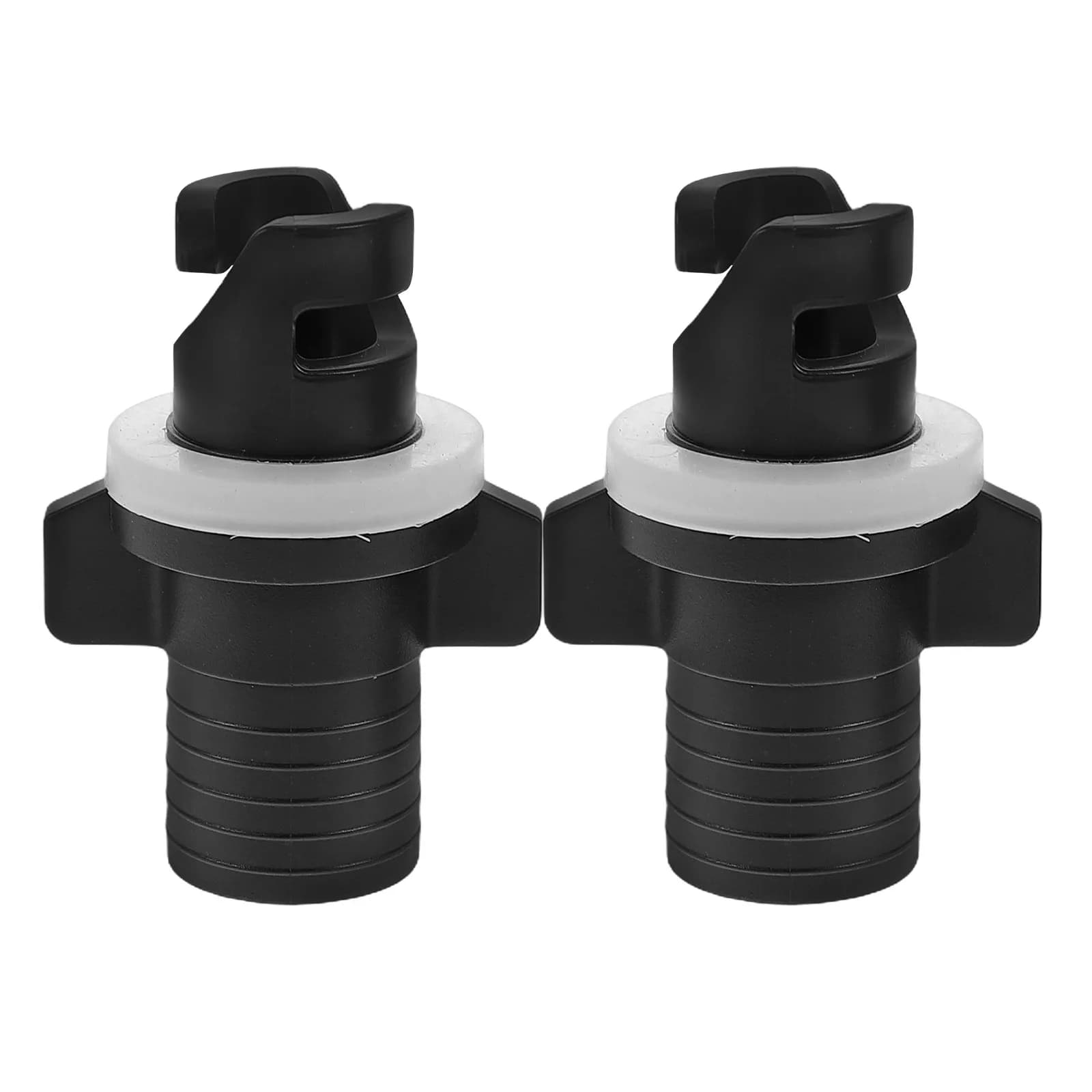 2 Pezzi Adattatore Valvola per Gommone, Connettore Girevole Antiperdita per Pompa Kayak SUP Paddle Board, Convertitore Valvola Aria