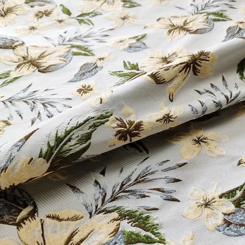 Jacquard Brocade Fabric Heavy Industry Embossed Flowers Autumn Winter for Windbreaker Coat Tang Suit Hanfu Cloth by the Yard