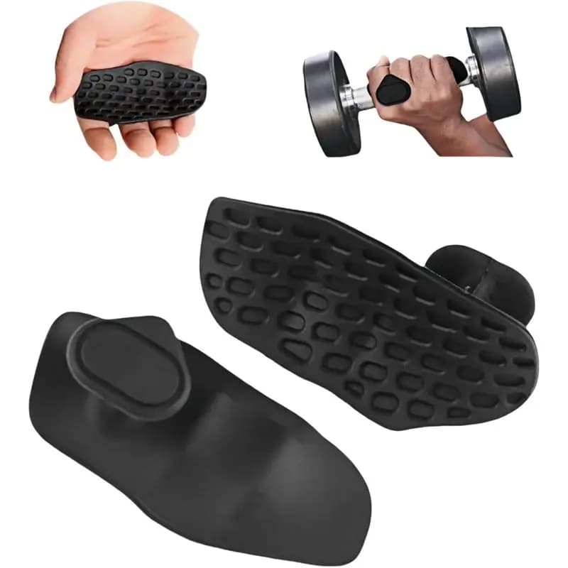Anti-slip fitness glove with palm protection Silicone palm handles Ergonomic fitness palm protector for weight lifting gym with handlebars