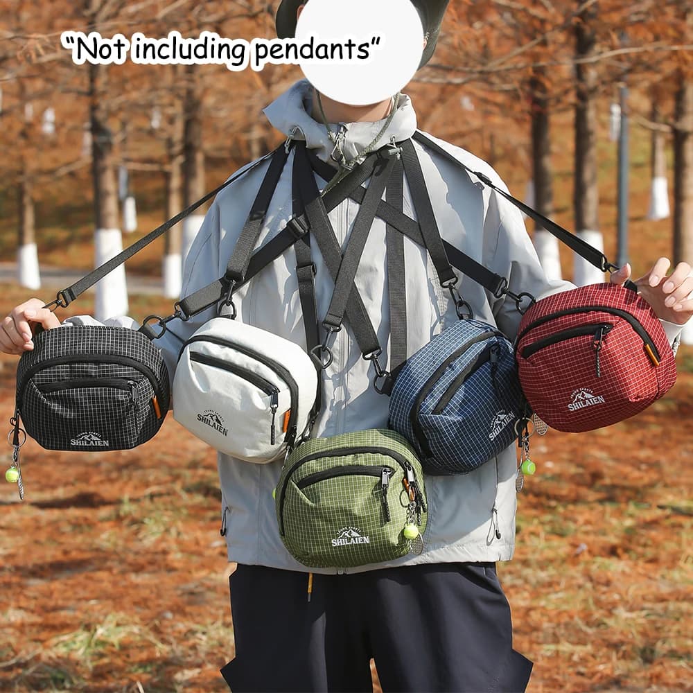 Borsa a Tracolla Casual, Leggera e Multifunzionale, Borsa da Viaggio, Porta Cellulare, Borsa a Conchiglia Portatile da Uomo per Esterni