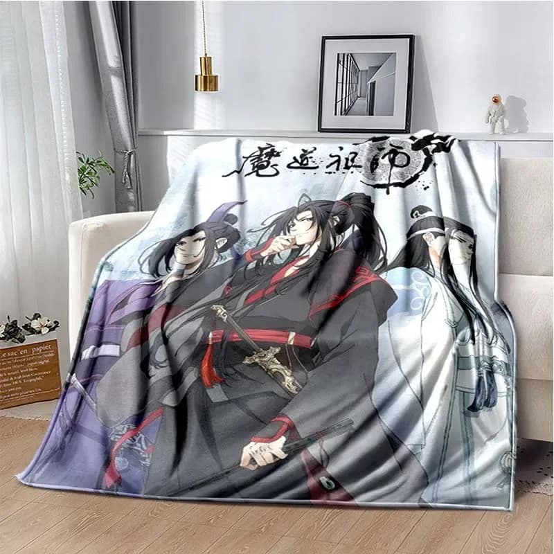 Anime Maestro della Coltivazione Demoniaca Flanella Calda e Morbida Coperta da tiro Mo Dao Zu Shi Coperta da divano Coperta da picnic Regalo per ragazze