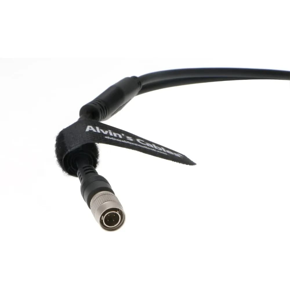 Cavo di alimentazione per ricevitori Lectrosonics Hirose 4 pin maschio a doppia serratura Cavo CC Cavi Alvin 50 cm | 20 pollici