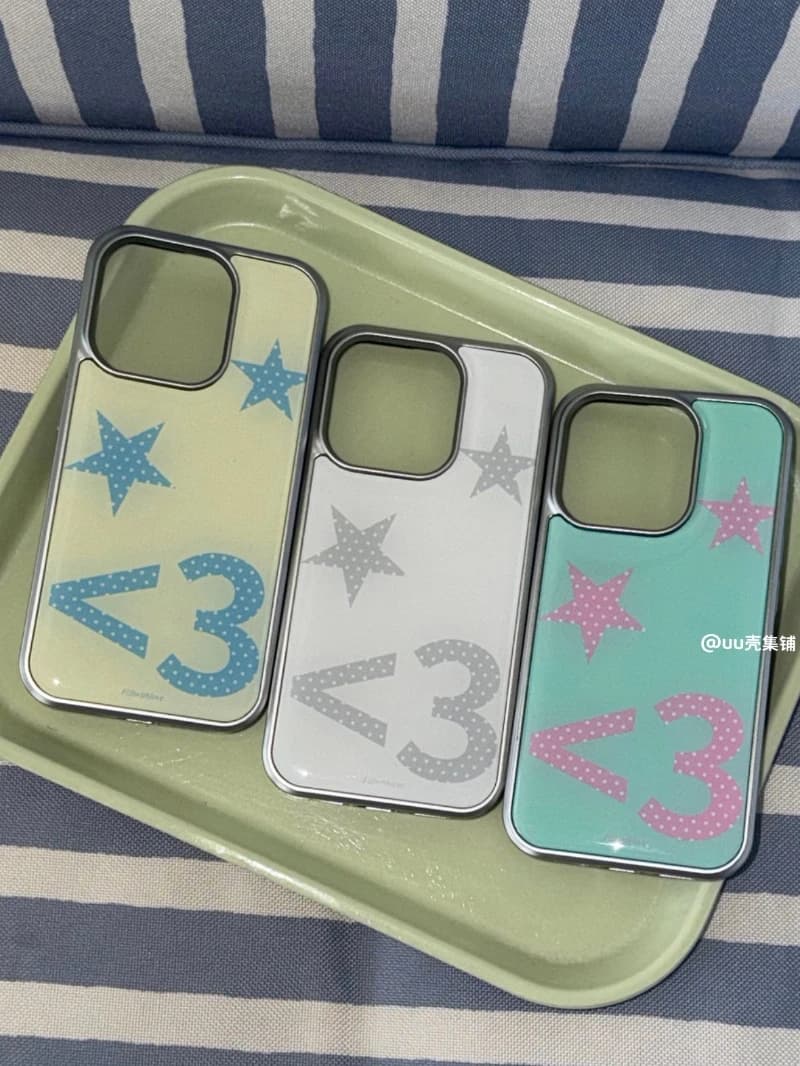 Korean Ins Y2K Minimalist Polka Dot Sweet Cool Symbol Star Phone Case For iPhone 17 Air 16 15 14 13 12 11 Pro Max 15 Plus Cover