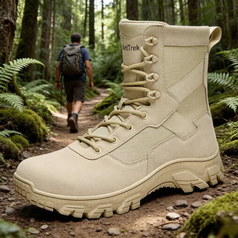 Men's Desert Combat Boots Outdoor Jungle Hunting Boots Waterproof Sports Shoes High Top Hiking Boots Mens Lace Up Climbing Shoes
