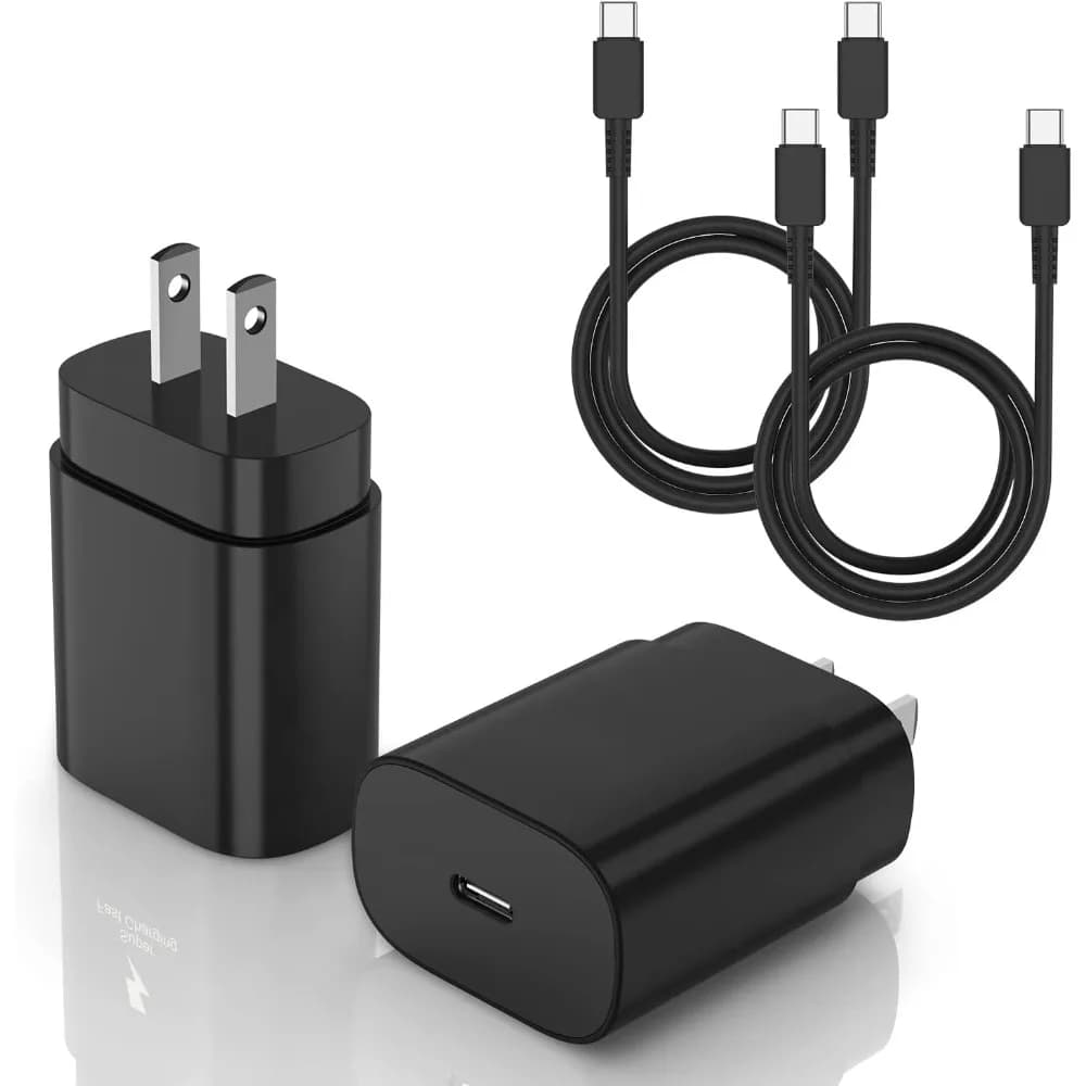 Cavo di ricarica super veloce Galaxy Type C, caricabatterie da 25W per Android e cavo USB-C a USB-C da 3 metri (1 set)