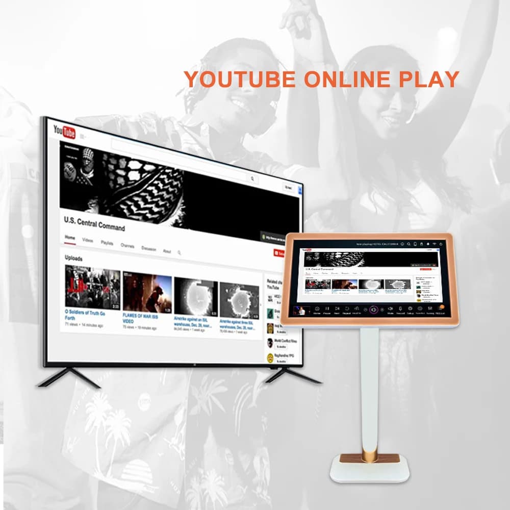 ljc 2026new Home Party 19.5inch Professional Smart KTV Karaoke Machine with Full HD Video and for Connectors