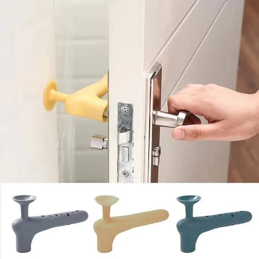 Nuovo Protezione Maniglia Porta, Coprimaniglia in Silicone, Protezione per Maniglie, Sicurezza Bambini, Paracolpi per Neonati, Accessori per la Casa