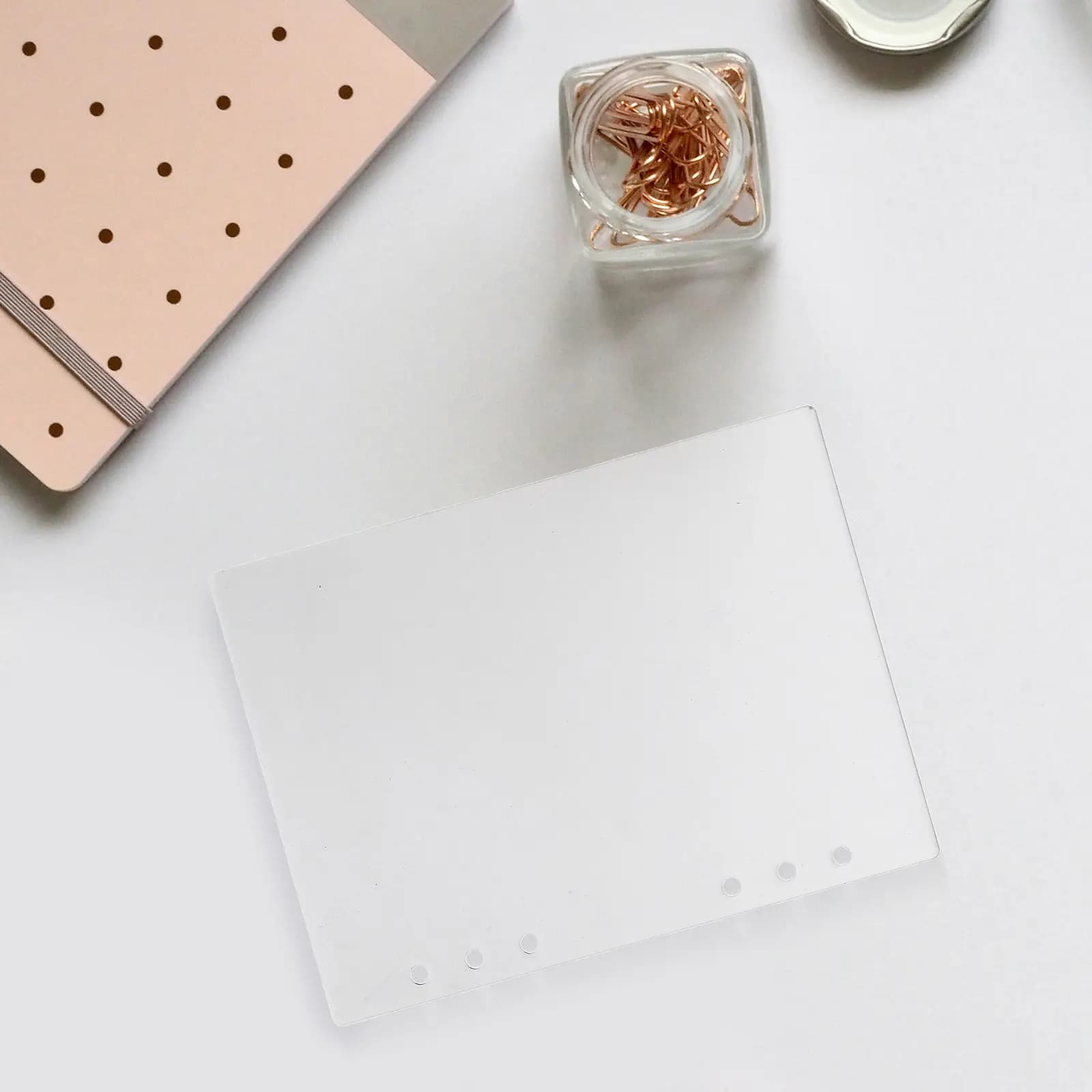 Copertina per Raccoglitore A5 in Acrilico Satinato, Design Minimalista Staccabile per Diario, Quaderno, Agenda, Copertina Riutilizzabile per Casa, Ufficio, Studio