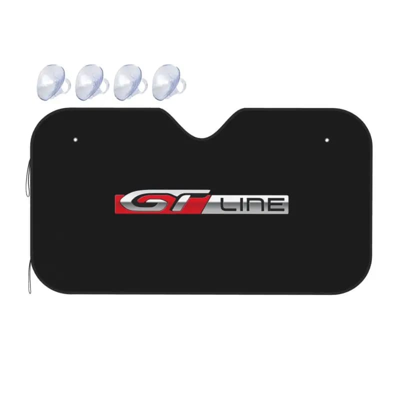 Parasole per Parabrezza Auto GT Line, Copertura Parasole per Finestrino Anteriore di Auto, Camion e SUV, Visiera Pieghevole Riflettente ai Raggi UV