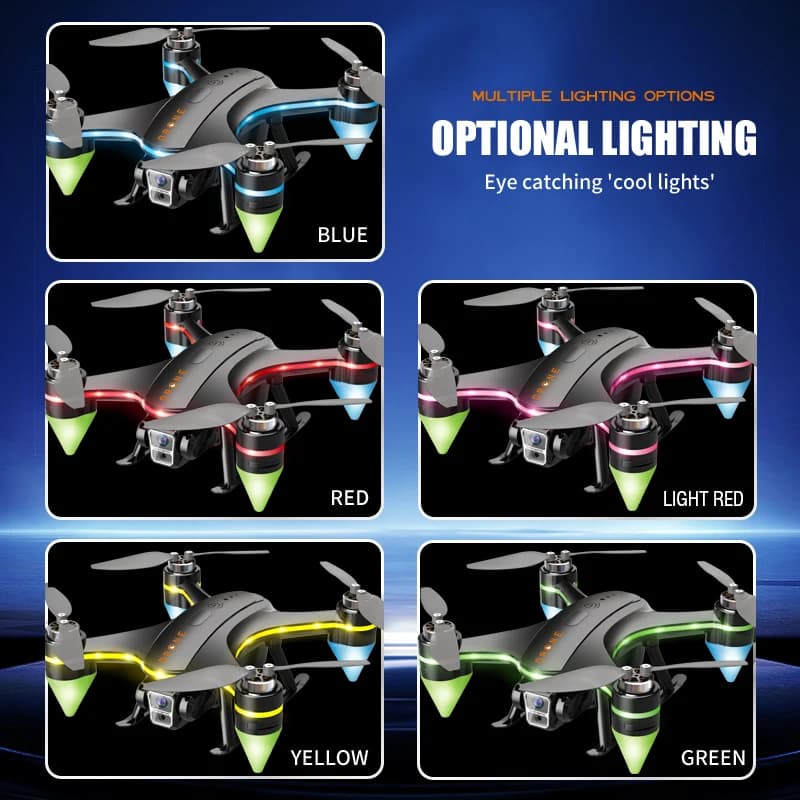 2.4G RC Drone aereo ad alta definizione Evitamento ostacoli LED Quadcopter professionale Aereo telecomandato Giocattolo per bambini all'aperto Regalo