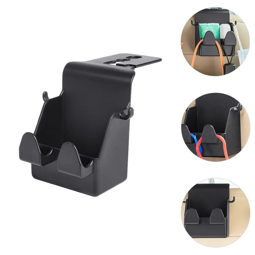 Ganci per poggiatesta per auto, ganci per sedile posteriore, resistenti, antirottura, di ottima fattura, design antigraffio per accessori di abbigliamento