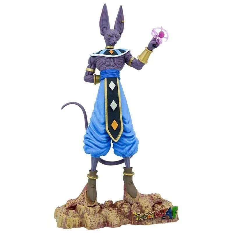 Action Figures Dragon Ball Beerus Dio della distruzione Whis Jiren Toppo Goku Modello Ornamento Statua Figura Decorazione del desktop