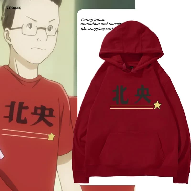 Loose Unisex Hoodie Comfortable Cotton Polyester Print Design Anime Surroundings Flower Card Affair Masaki Usui Jacket