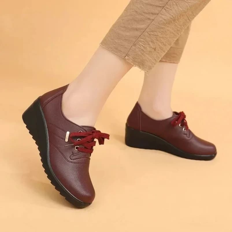 2025 Women's Shoes Round Toe Casual Shoes Comfortable Women's Shoe With Wedge Fashion Women's Shoes Spring Autumn