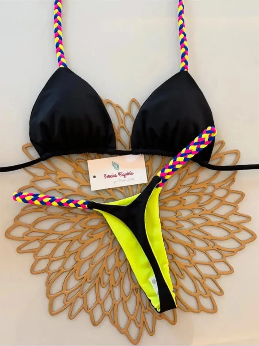 Micro Bikini 2026 Women's Swimwear New Sexy Swimwear Halter Bikini Brazilian Set Biquini Women's Shade Beachwear Party Wear