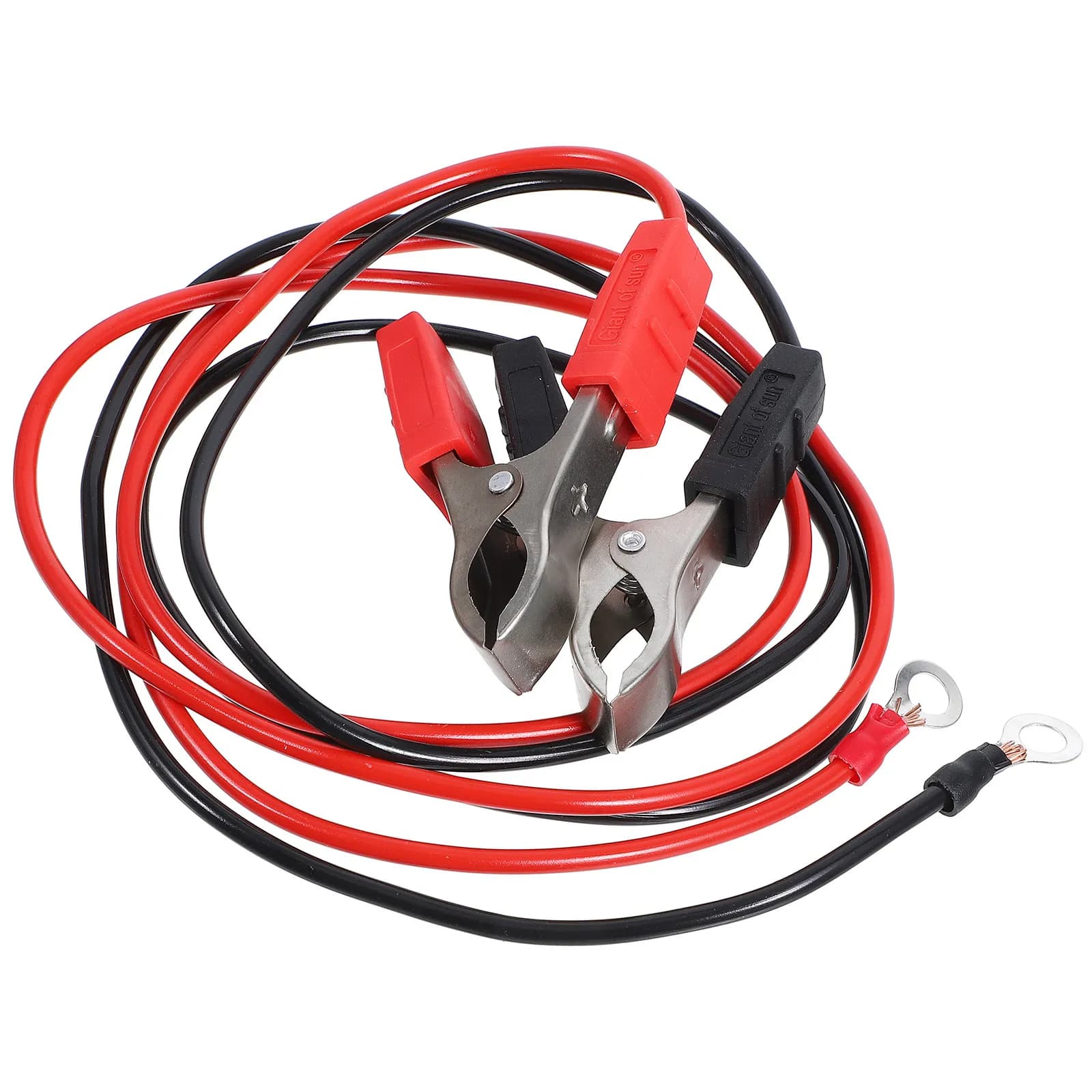 2 Pezzi Morsetti per Cavi di Collegamento per Recinzioni Solari, Clip per Batteria in Rame e Gomma Premium, Cavi di Avviamento d'Emergenza Portatili per Auto, Ricambio per Avviatore d'Emergenza