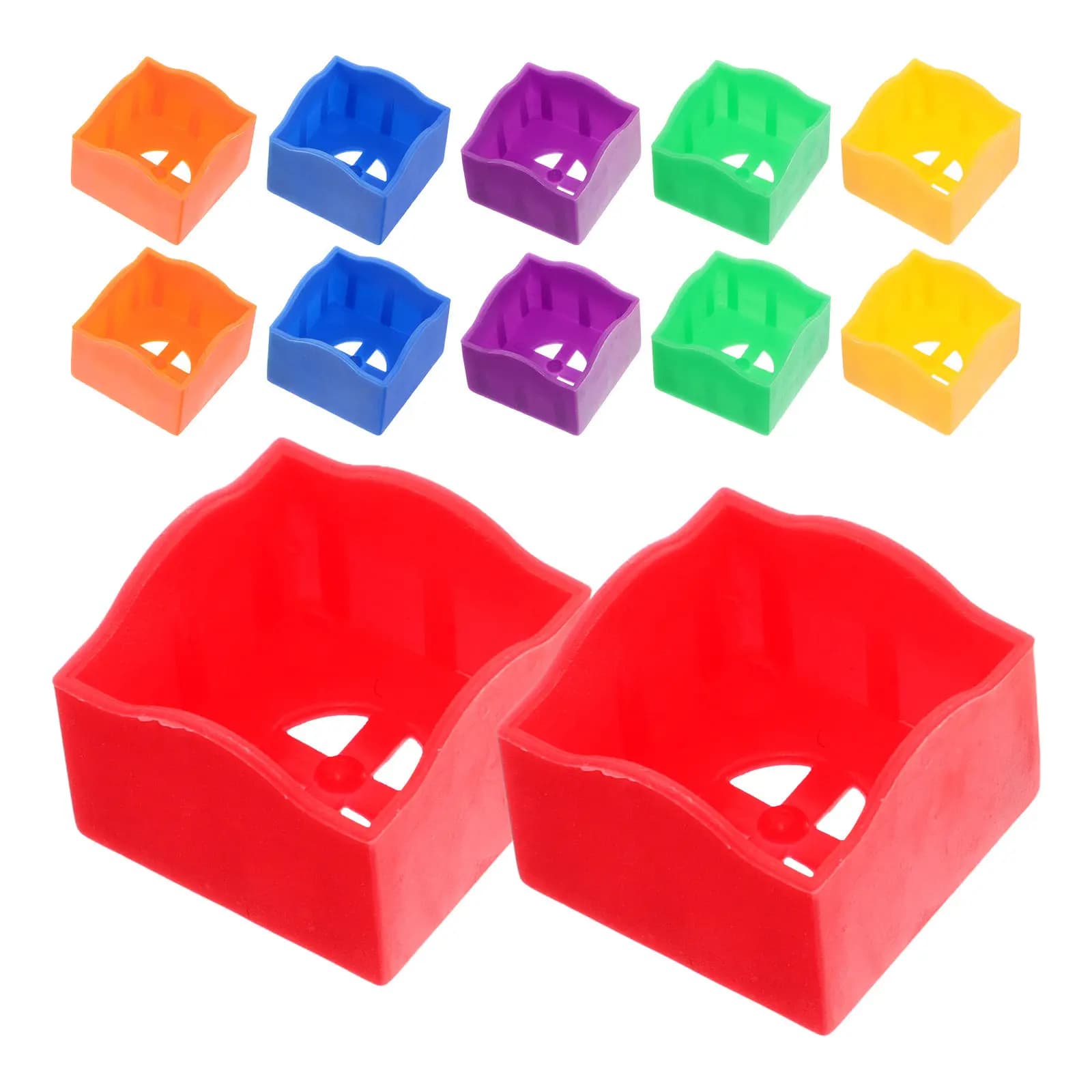 12 Pezzi Porta Gessetti in Plastica Portatile Mini Custodia Organizer per Gessetti da Biliardo Clip Accessorio per Giocatori di Snooker e Club