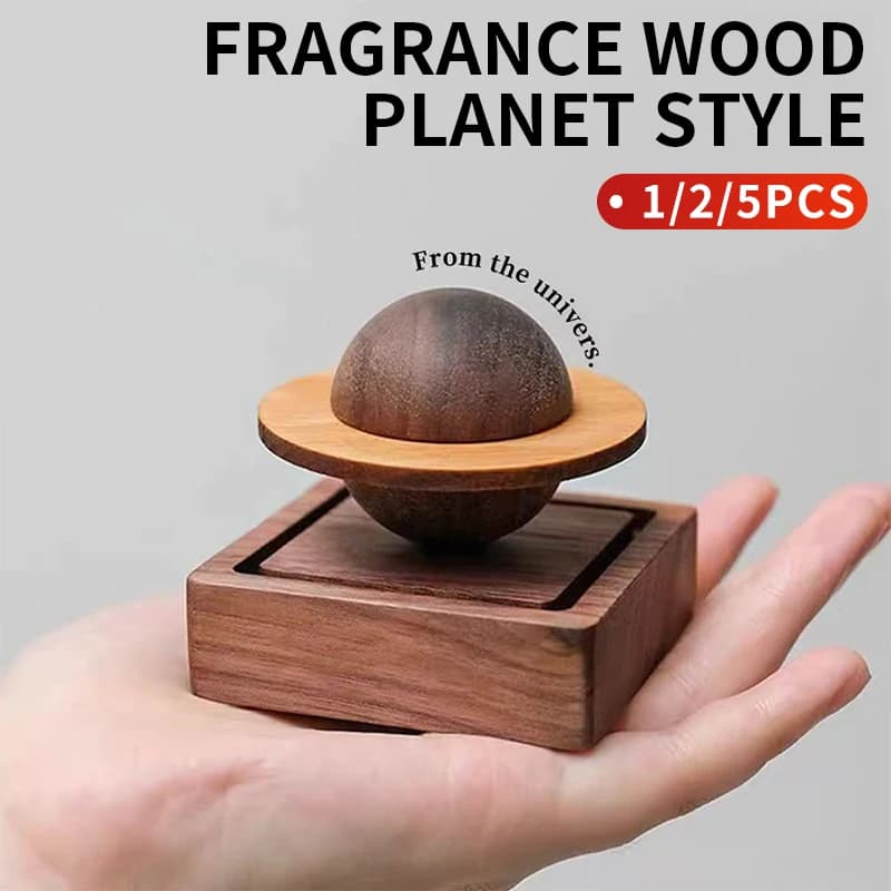 1/2/5 pezzi di fragranza in legno - Potenziatore di fragranza del pianeta - Olio essenziale per aromaterapia Potenziatore di fragranza per camera da letto di casa - Trasporto in auto