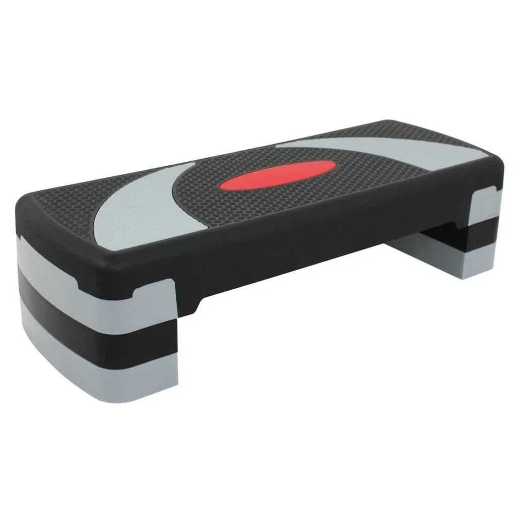 Pedana Step Aerobica Regolabile 31'' (4''-6''-8'') con Riser per Fitness ed Esercizi