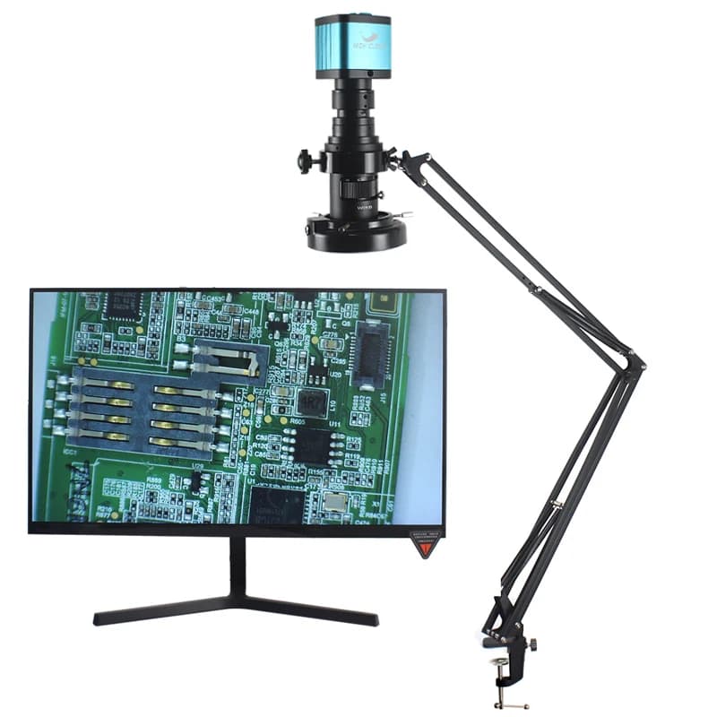 48MP 4K 1080P HDMI USB Video Industrial Photo Camera Microscope 200X Zoom C Mounting Goal SONY Sensor For Telephone Repair Welding Tools