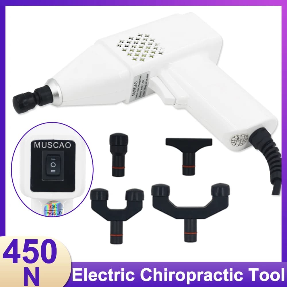 Portable Electrical Chiropractic Adjusting Tools Body Massage Relaxation Alleviate Muscle Soreness Chiropractic Gun